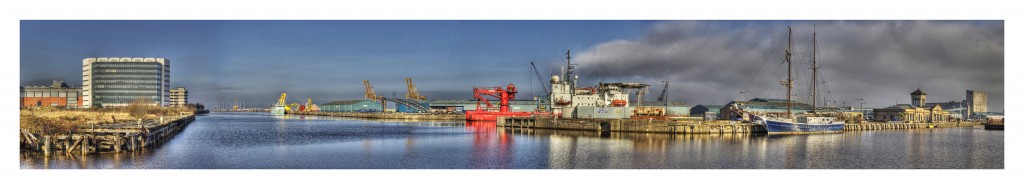 Leith Docks panorama, Edinburgh