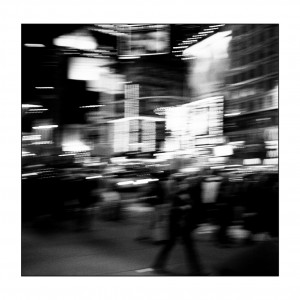 Times Square blur, NYC
